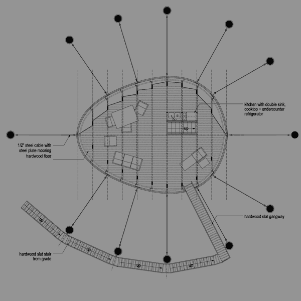 upper level plan - living area